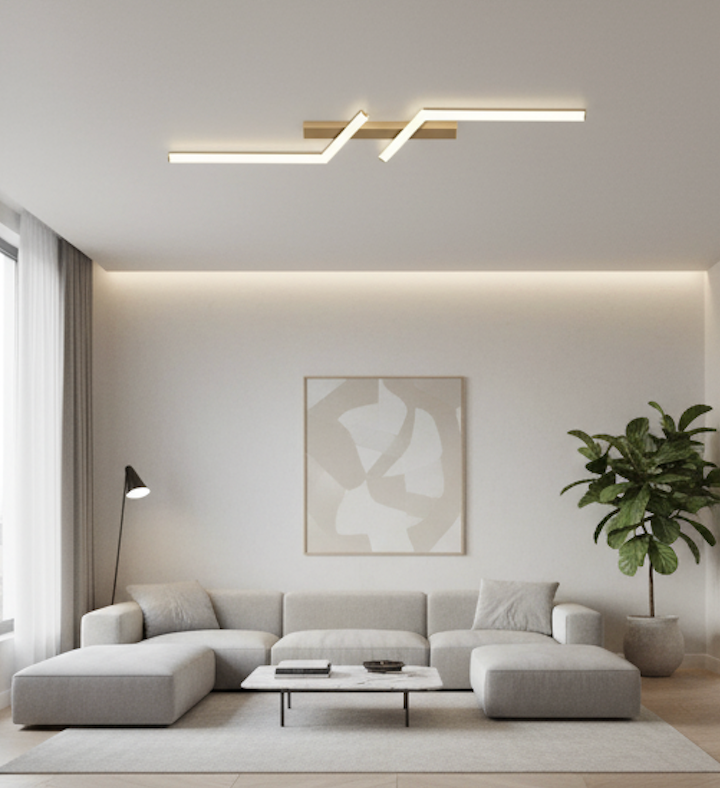 Plafonnier LED Dimmable – Lampe de Plafond Moderne avec Changement de Température de Couleur