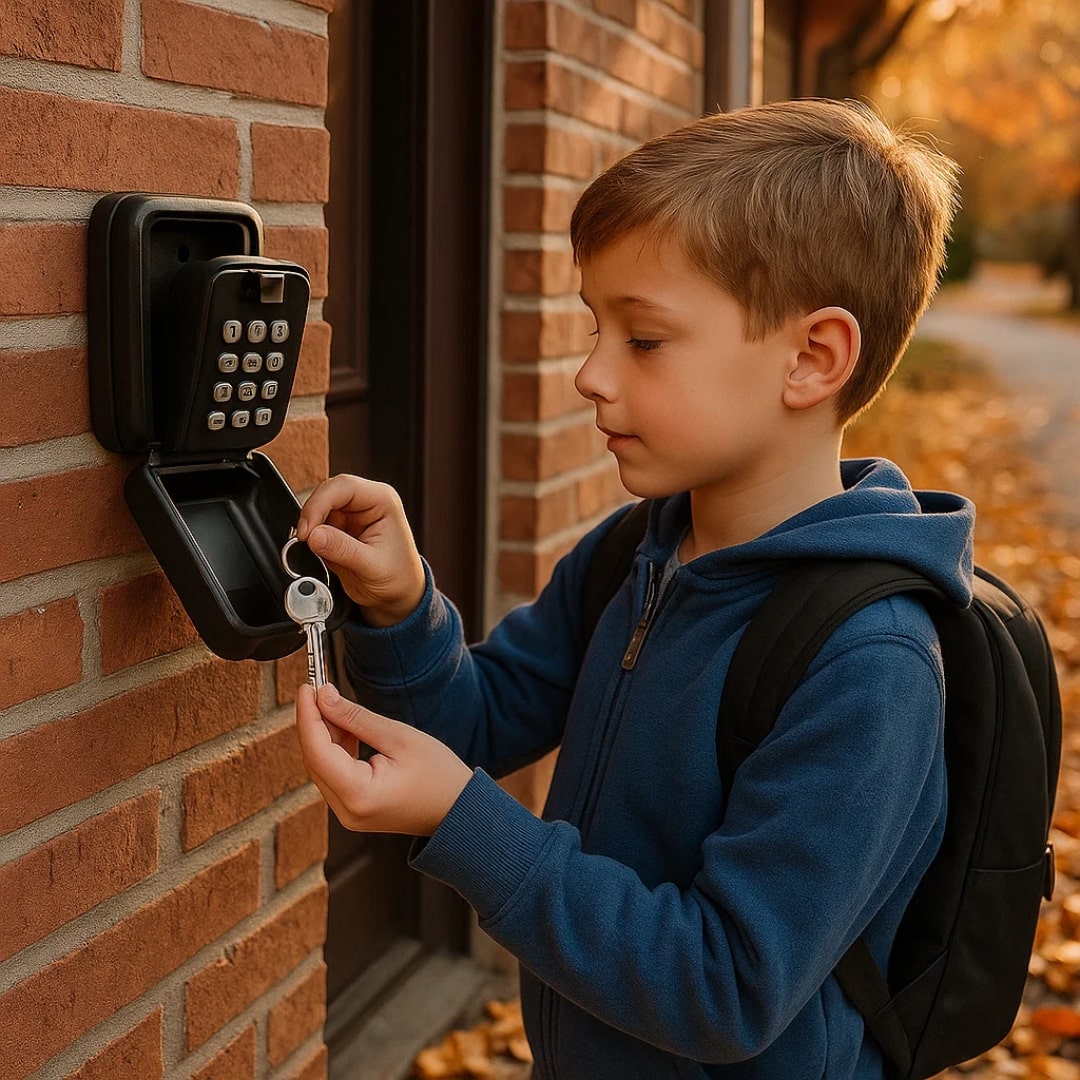 Coffre-fort à clés avec code numérique – Résistant aux intempéries pour intérieur et extérieur