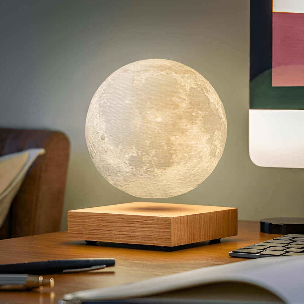 Lampe lune flottante avec lévitation magnétique et capteur tactile