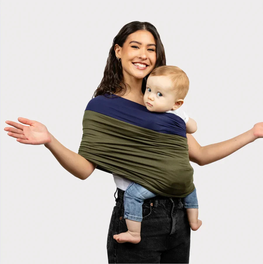 Porte-bébé en coton biologique – Écharpe de portage souple jusqu'à 28 kg
