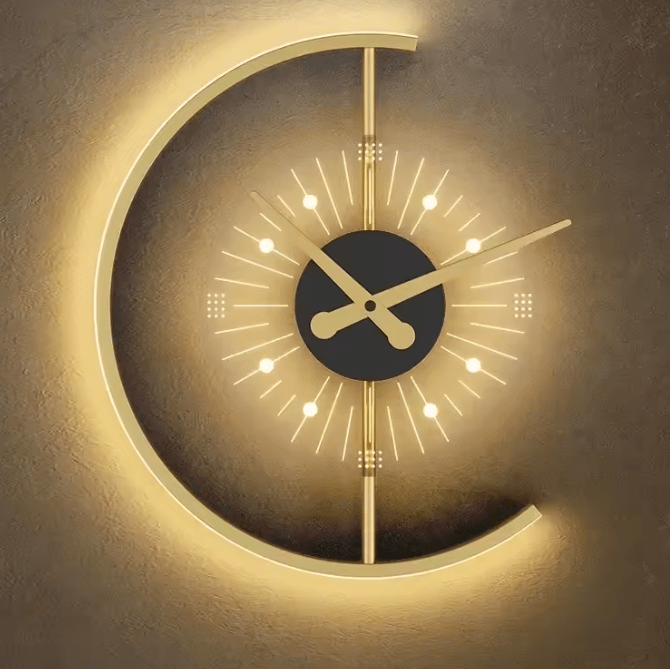Horloge murale LED avec éclairage – affichage de l'heure moderne pour chaque pièce