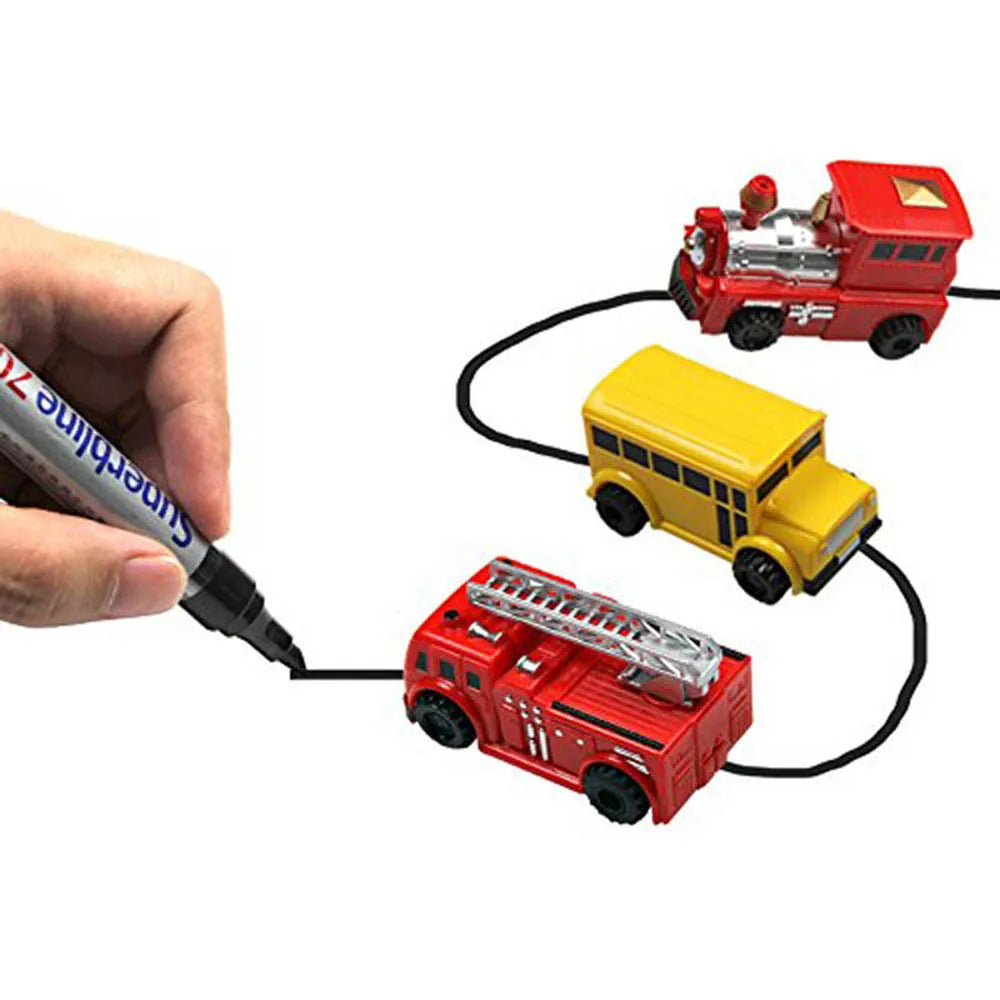 TraceRide™ – Voiture jouet traçable avec stylo magique inductif [50 % de réduction]