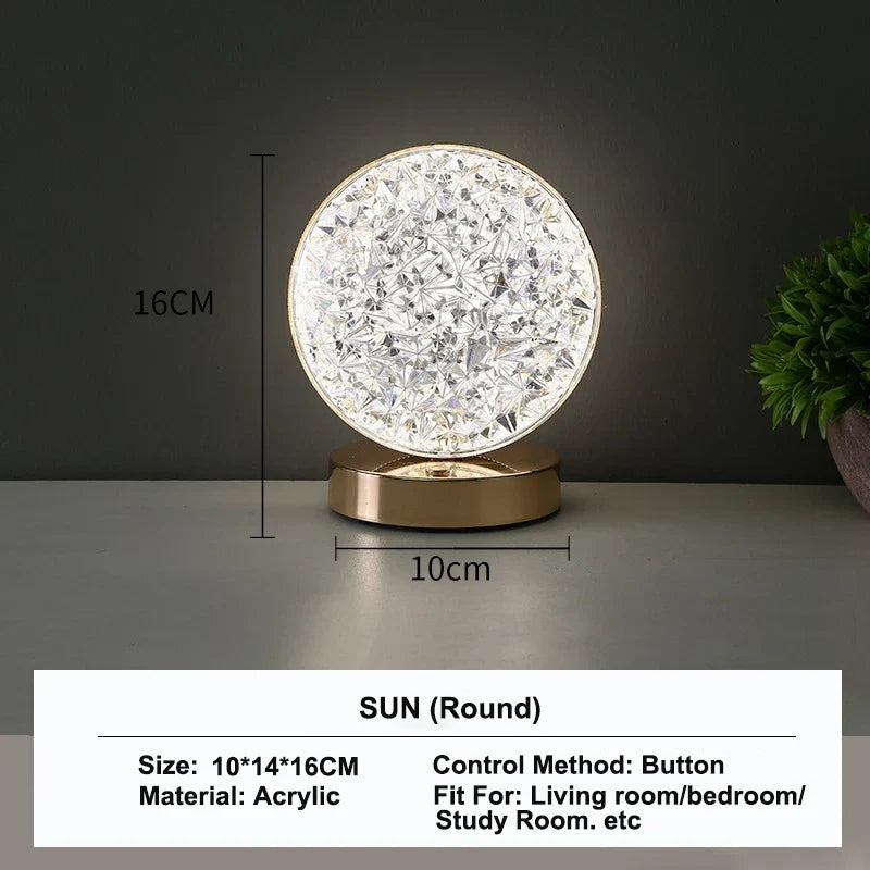 Veilleuse LED dimmable avec commande tactile et 3 couleurs de lumière