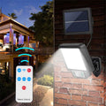 Lampe solaire extérieure avec détecteur de mouvement – 72 LED COB et télécommande
