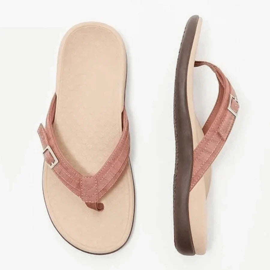 Sandales Femme Bout Ouvert avec Semelle Profilée et Boucle