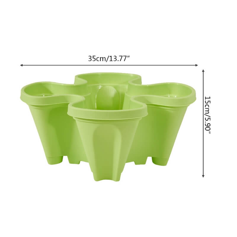 Tour de plantation verticale empilable 4 niveaux pour balcon et jardin