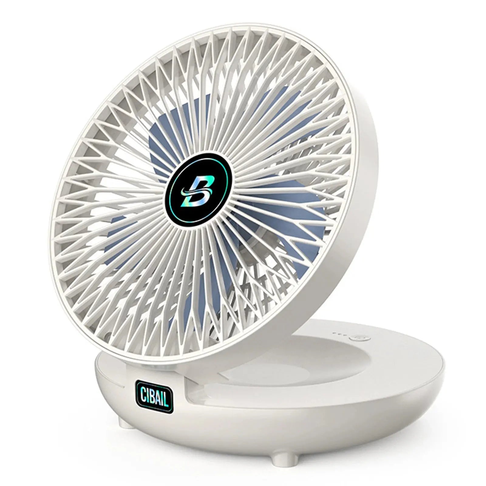 Ventilateur Pliable 2-en-1 Rechargeable – Table et Mural, 3 Vitesses