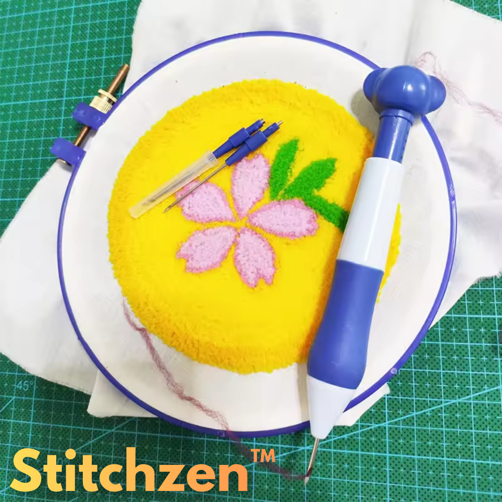 Kit Broderie Punch Needle – Aiguille Magique pour Broderie Facile