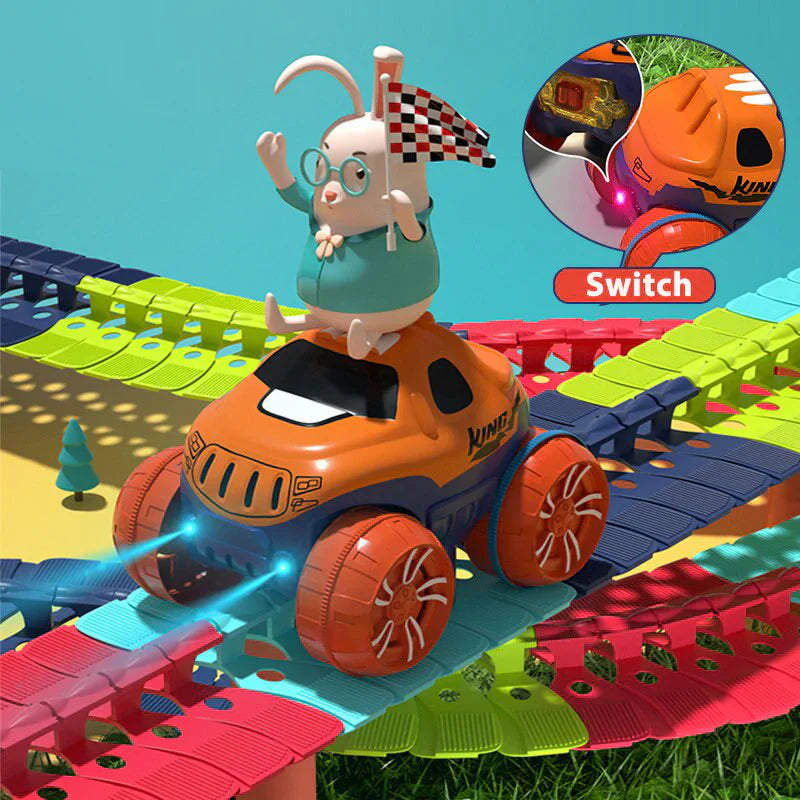 Circuit de Course Magnétique pour Enfants – 92 Pièces Flexibles