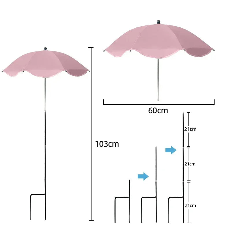 Parasol de Protection pour Plantes – Anti-UV Réglable 60 cm