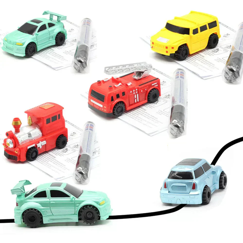 TraceRide™ – Voiture jouet traçable avec stylo magique inductif [50 % de réduction]