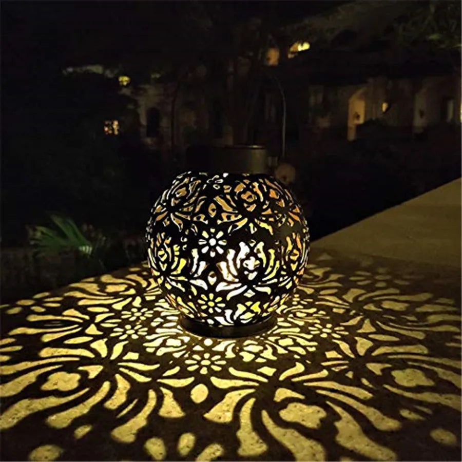 Lanterne solaire suspendue avec effet de projection – Jardin & Balcon