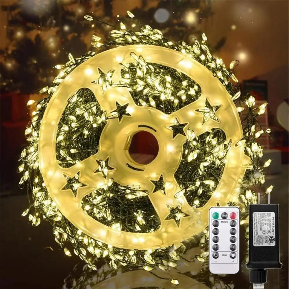 Guirlande lumineuse feu d'artifice avec télécommande – 30 à 75 mètres