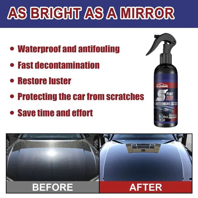 Spray Lustrant Voiture 3-en-1 – Nettoyant, Polish et Protection Auto