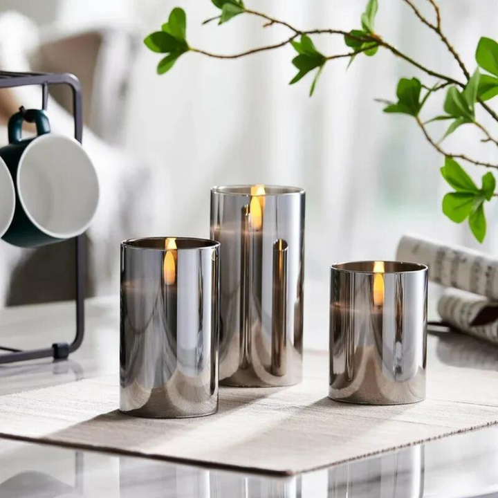 Bougies LED vacillantes avec effet flamme réaliste