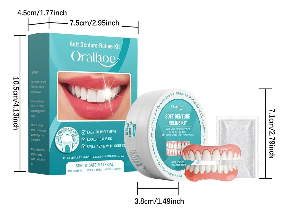 Prothèse Dentaire en Silicone Souple – Maintien Confortable Sans Colle