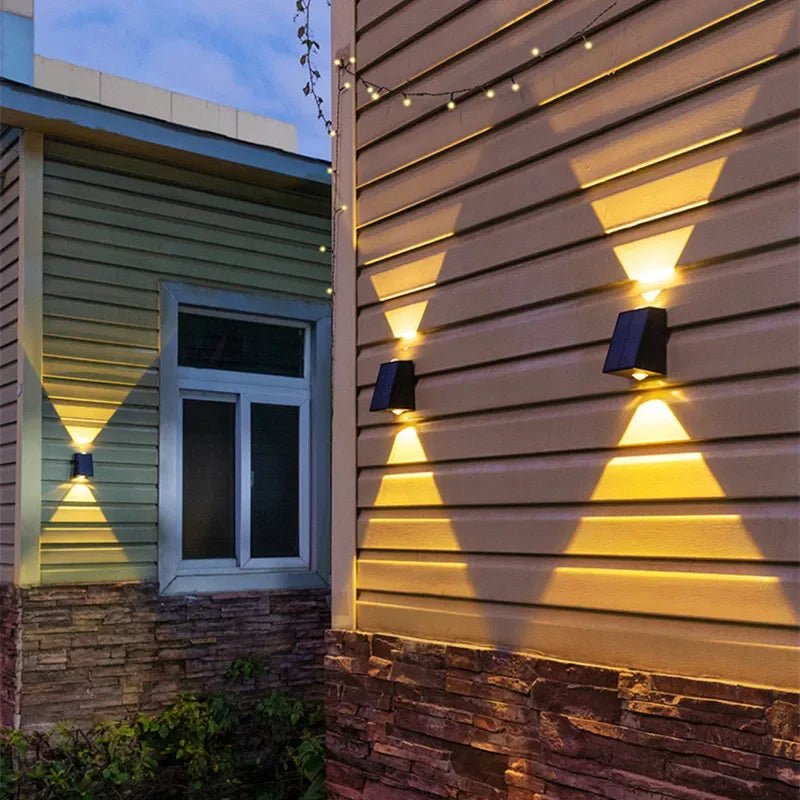 Applique murale solaire LED pour extérieur – sans fil et résistante aux intempéries
