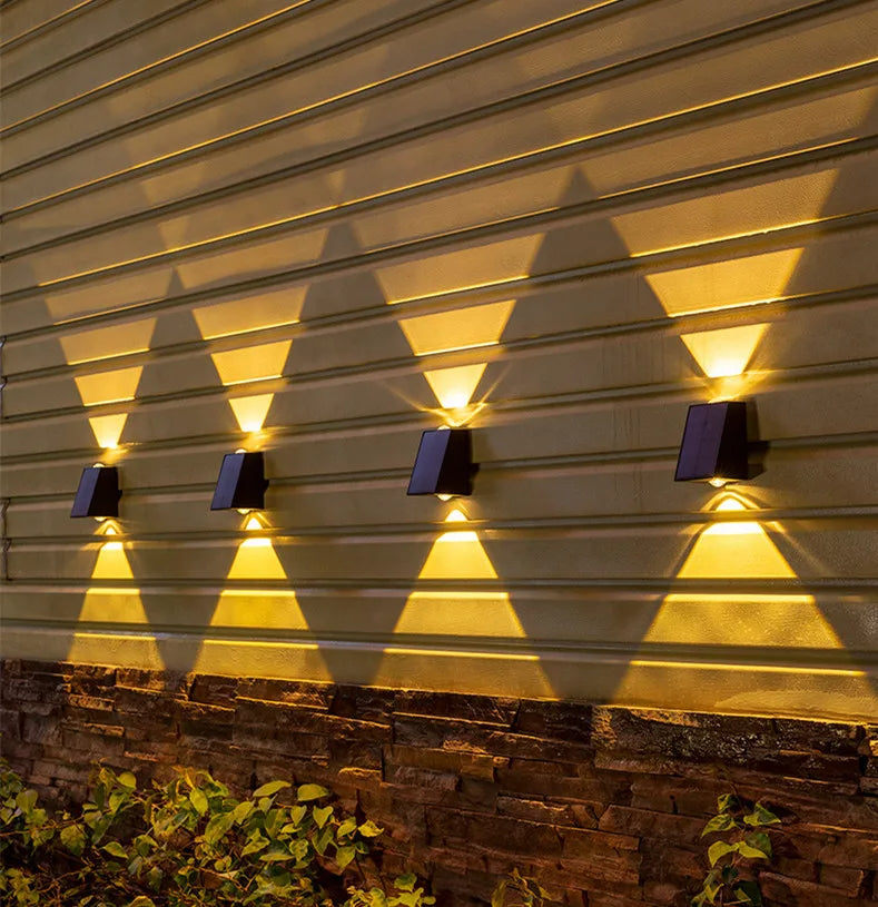 Applique murale solaire LED pour extérieur – sans fil et résistante aux intempéries