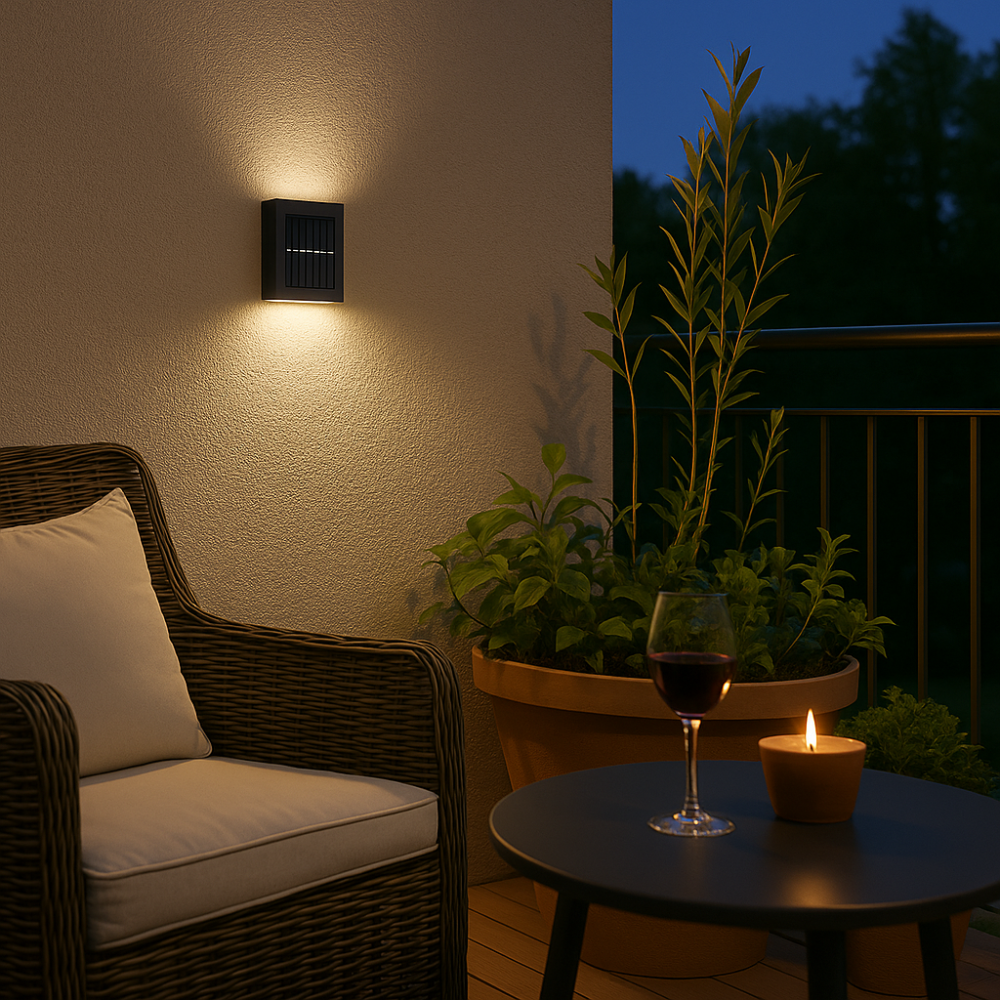 Applique Murale Extérieure avec LED Blanc Chaud – Lot de 4