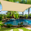 Voile d'ombrage étanche rectangulaire – Protection UV pour terrasse et jardin