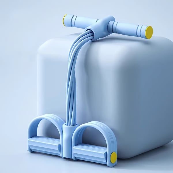 Appareil de fitness à pédales avec bandes de résistance 8 tubes