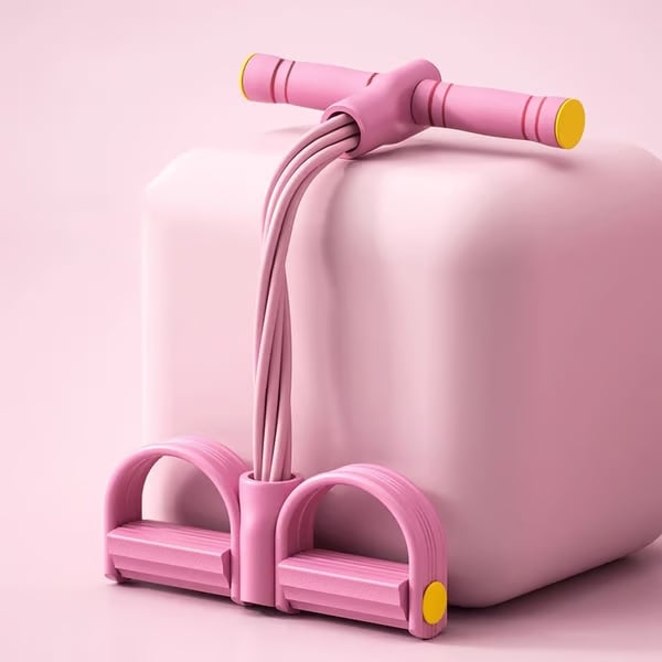 Appareil de fitness à pédales avec bandes de résistance 8 tubes