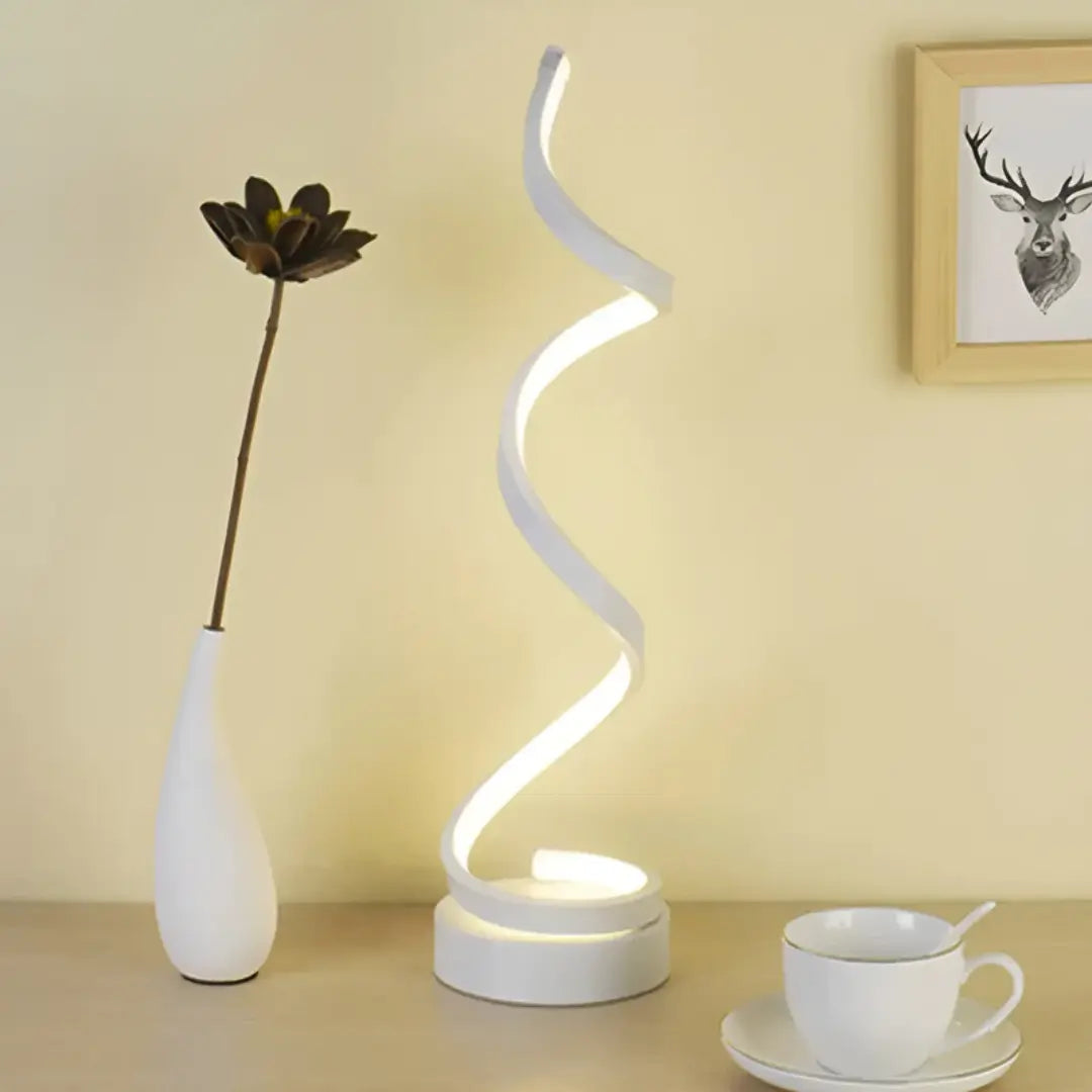 Lampe de table LED spirale 19W avec variateur – Lumière sans éblouissement