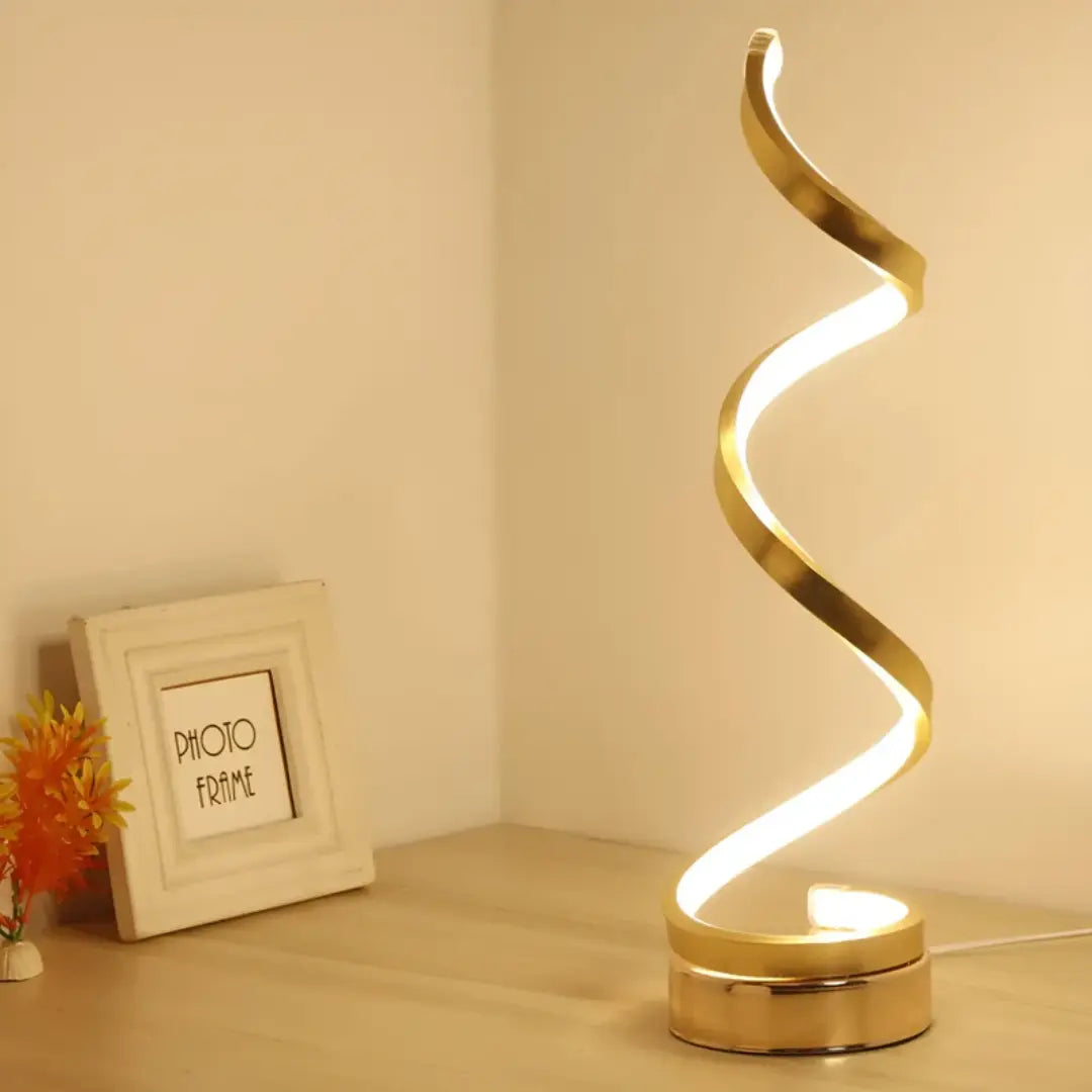 Lampe de table LED spirale 19W avec variateur – Lumière sans éblouissement