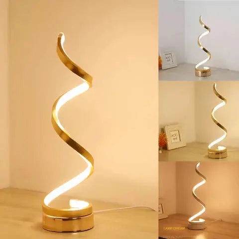 Lampe de table LED spirale 19W avec variateur – Lumière sans éblouissement