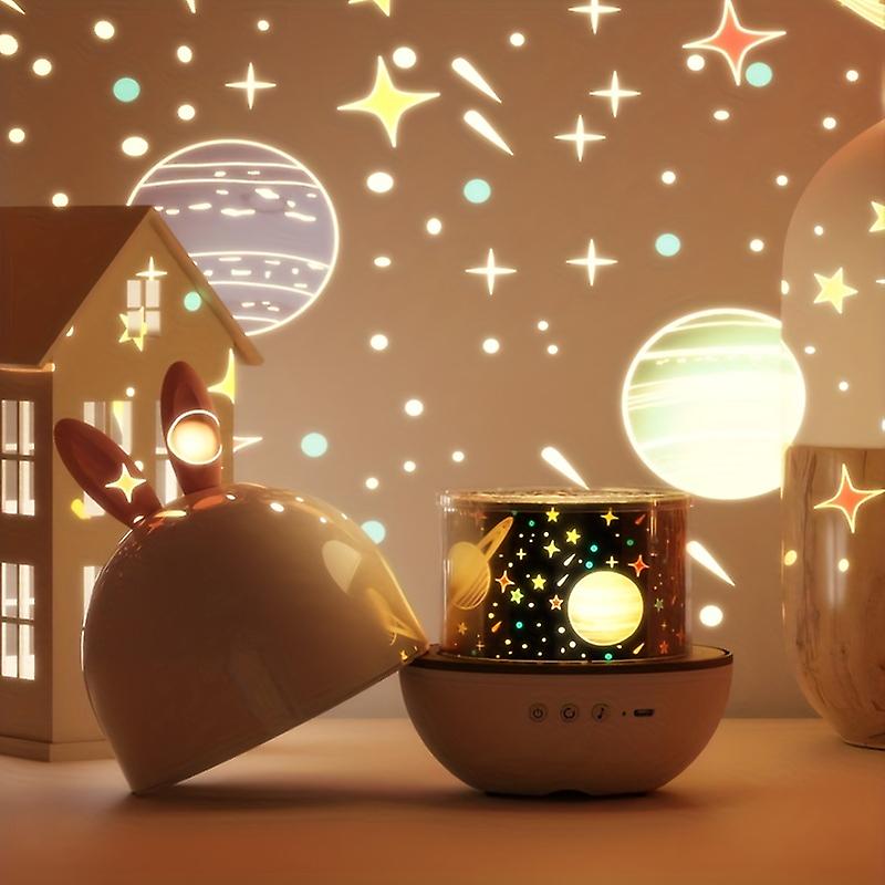 Projecteur d'étoiles veilleuse pour enfants avec musique et minuterie