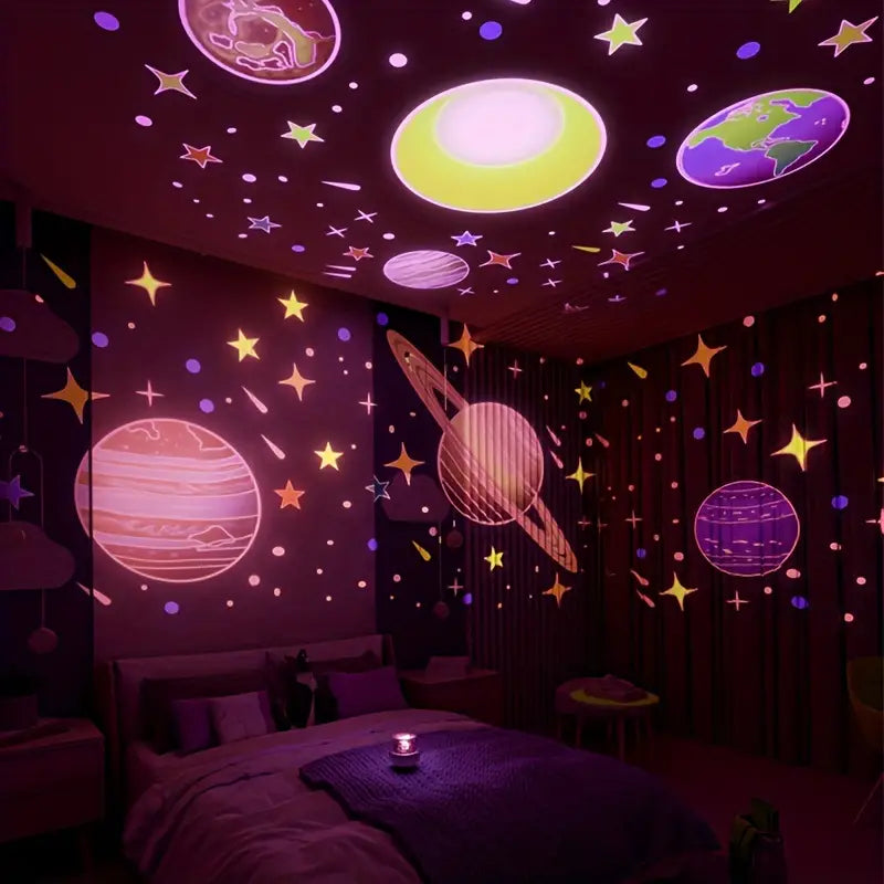 Projecteur d'étoiles veilleuse pour enfants avec musique et minuterie