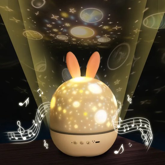 Projecteur d'étoiles veilleuse pour enfants avec musique et minuterie