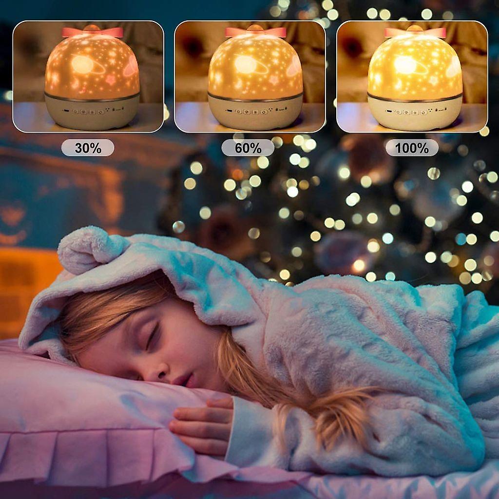 Projecteur d'étoiles veilleuse pour enfants avec musique et minuterie