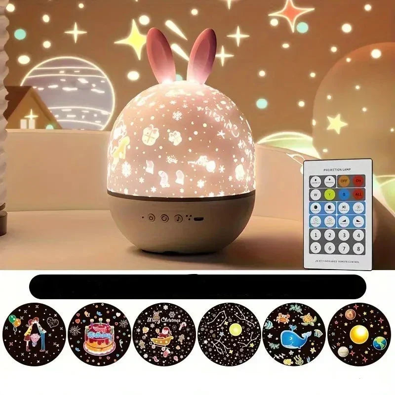 Projecteur d'étoiles veilleuse pour enfants avec musique et minuterie
