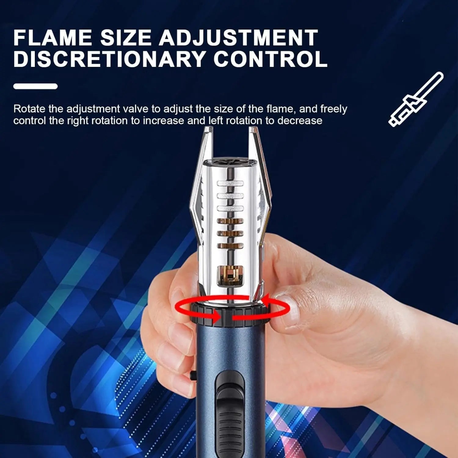 Sturmfeuerzeug™ – Flamme jet réglable pour un allumage fiable par tous les temps [50 % de réduction]
