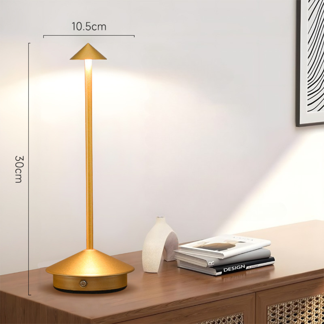 Lampe de table LED sans fil avec variateur tactile et batterie USB