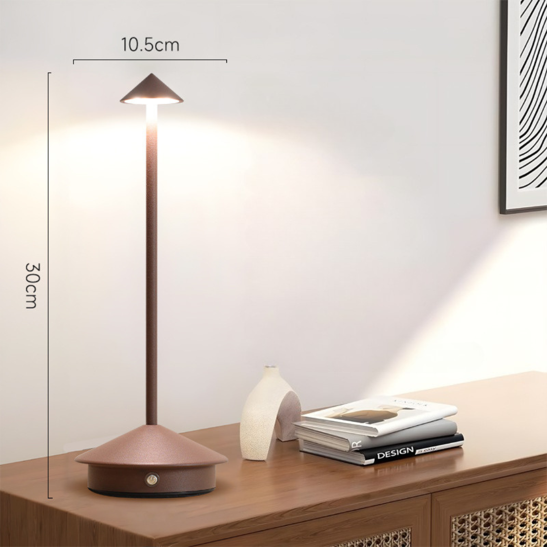 Lampe de table LED sans fil avec variateur tactile et batterie USB