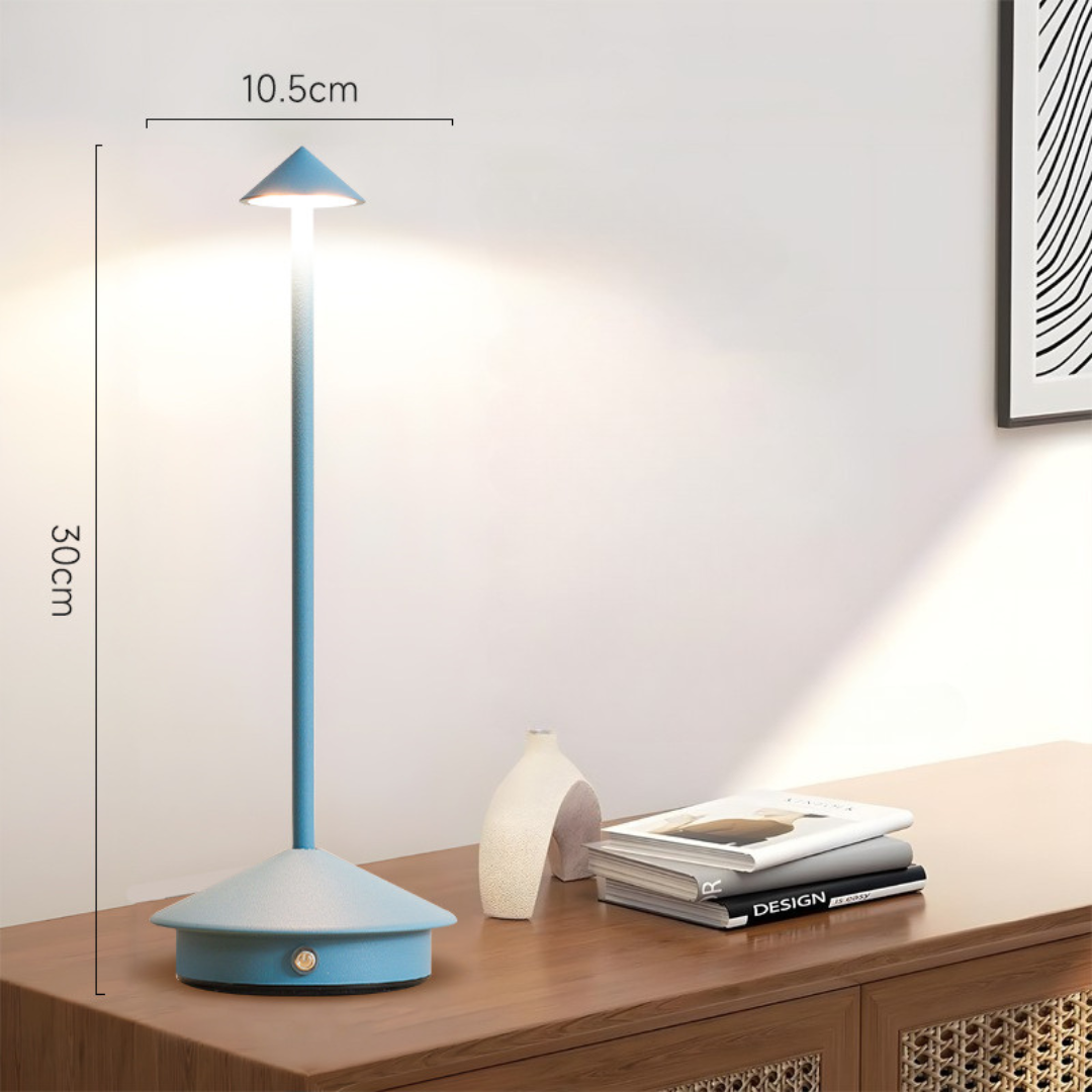 Lampe de table LED sans fil avec variateur tactile et batterie USB