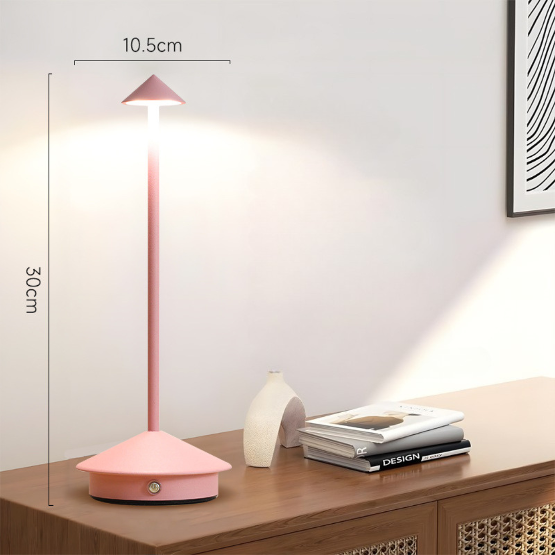 Lampe de table LED sans fil avec variateur tactile et batterie USB