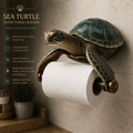 Support mural pour papier toilette design animal marin en résine synthétique