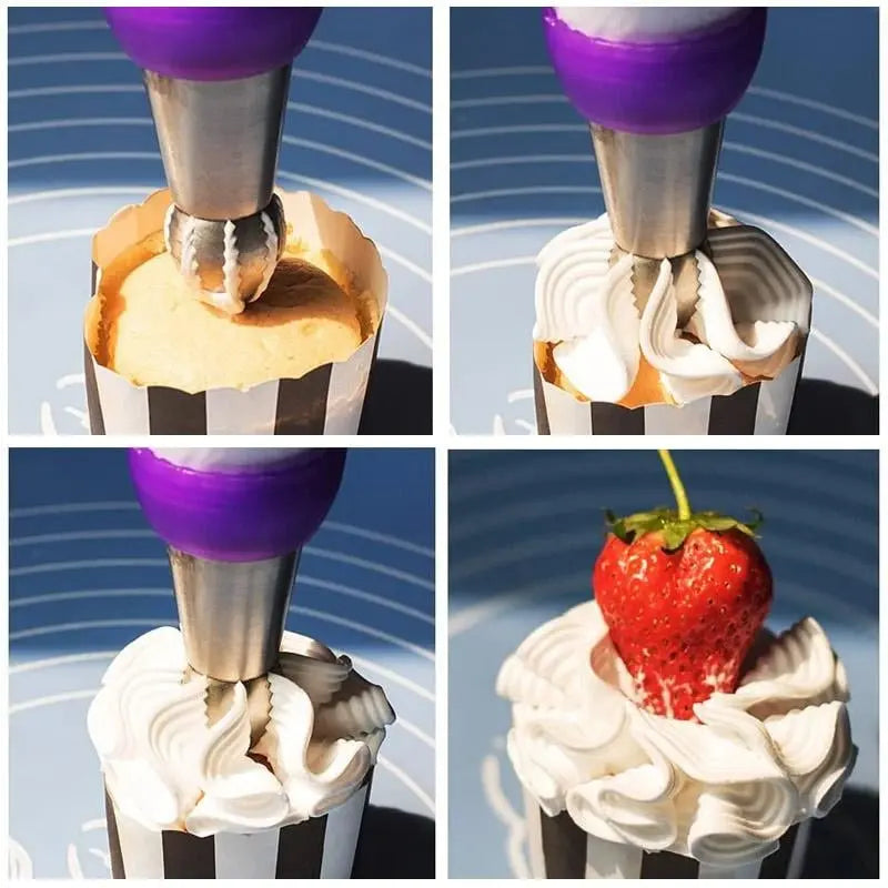 CakeOver™ – Set de décoration de gâteaux en acier inoxydable [4 + 4 Gratuit]