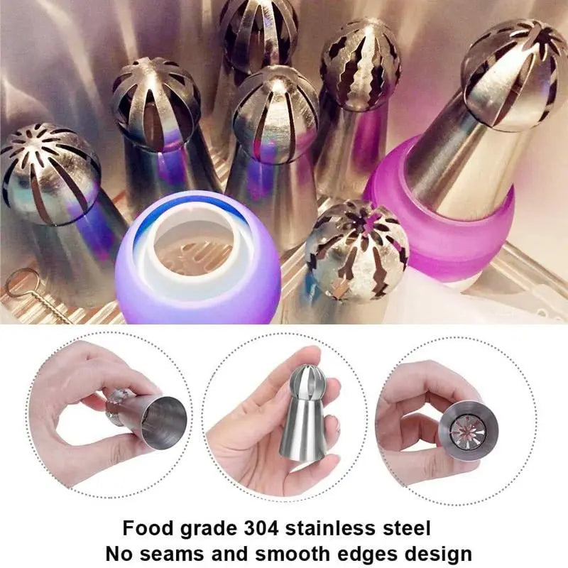 CakeOver™ – Set de décoration de gâteaux en acier inoxydable [4 + 4 Gratuit]