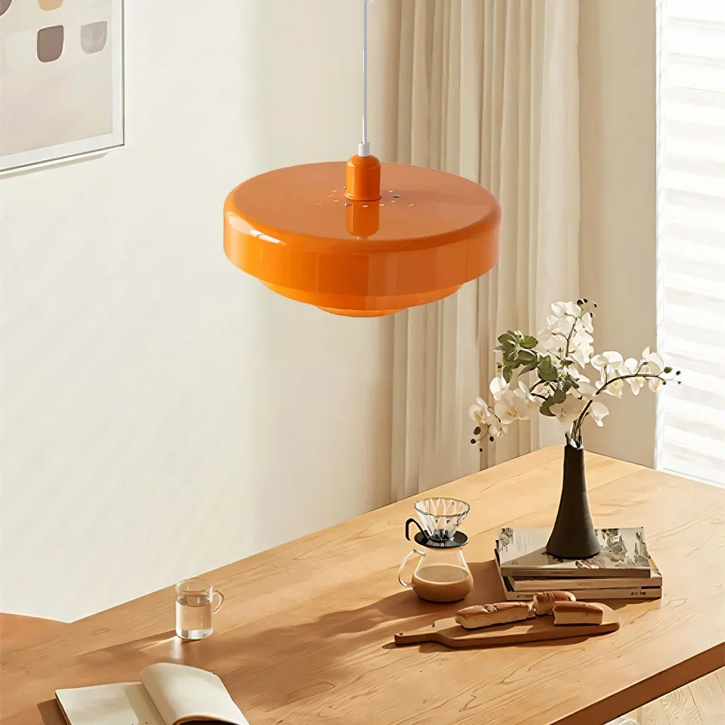 Suspension en disques superposés design Macaron à trois niveaux