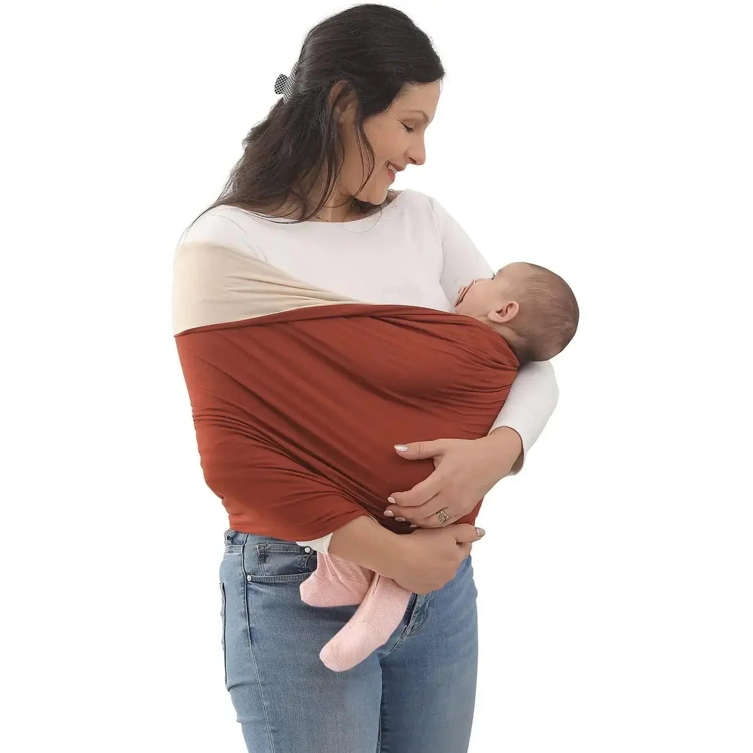 Porte-bébé en coton biologique – Écharpe de portage souple jusqu'à 28 kg