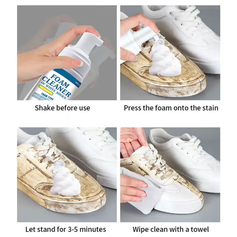 FoamClean™ – Nettoyant moussant universel pour chaussures [50 % de réduction]