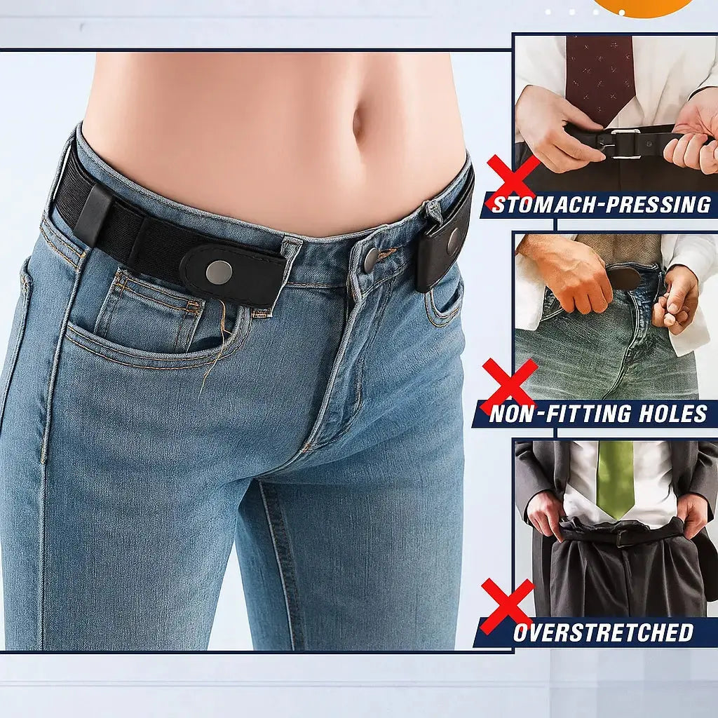 InvisBelt™ – Ceintures taille invisibles et élastiques sans boucle [50 % de réduction]