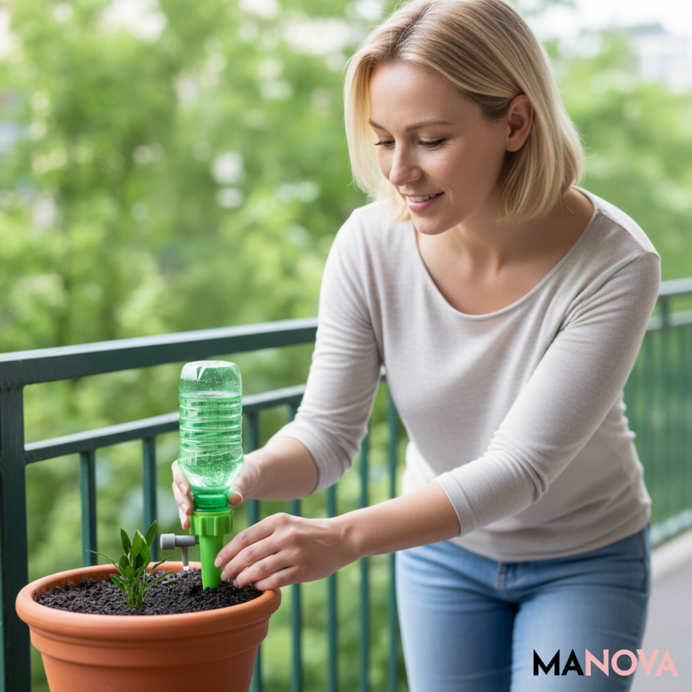 Système d'Arrosage Automatique Goutte-à-Goutte pour Plantes en Pot
