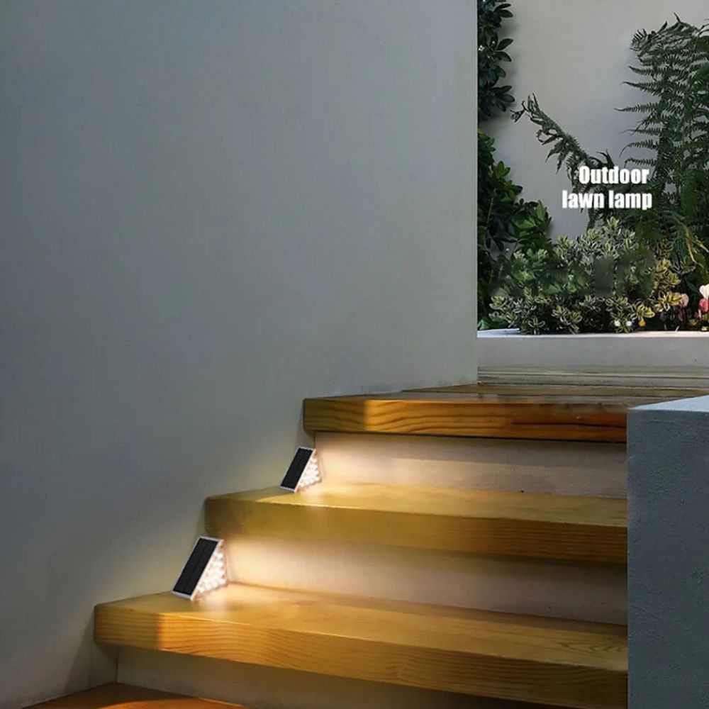 GlowSteps™ – Illuminez Vos Nuits avec des Lumières d’Escalier Élégantes pour l’Extérieur [1 + 1 Gratuit]