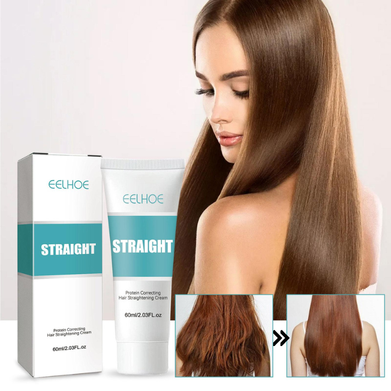 Crème Lissante à la Kératine pour Cheveux Lisses et Brillants