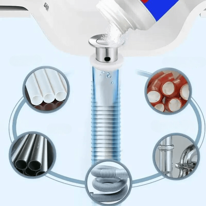 ClearFlow™ – Déboucheur de tuyaux à triple action puissante contre les obstructions tenaces [50 % de réduction]
